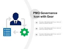 Keyboard shortcuts ← → flip it). Pmo Governance Icon With Gear Template Presentation Sample Of Ppt Presentation Presentation Background Images