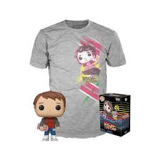 Vocation ludique et pédagogique de la série puisque vous trouverez pour chaque épisode une introduction du doc, puis le dessin animé, puis une expérience à reproduire chez soi. Retour Vers Le Futur Set Figurine Pop Et T Shirt Marty Heo Exclusive Taille Xl Figurines Funko Sur Ldlc