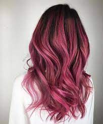 21 Ideas For Hair Color Ideas For Brunettes With Purple Pink Dark Hair Redhair Dark Pink Hair Hair Styles Ombre Hair