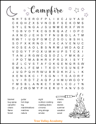 Games, puzzles, and other fun activities to help kids practice letters, numbers, and more! Campfire Camping Word Search For Kids Word Puzzles For Kids Kids Word Search Free Printable Word Searches