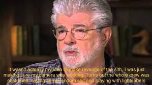 George Was Filming The Whole Time Star Wars Jokes Star Wars Humor Star Wars Memes