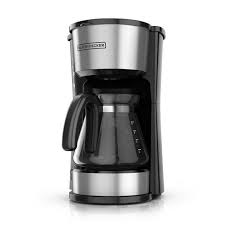 It is stainless steel with blue digital readout. Black Decker 5 Cup 4 In 1 Station Coffeemaker Black Stainless Steel Cm0750bs Best Drip Coffee Maker Pod Coffee Makers Coffee Maker