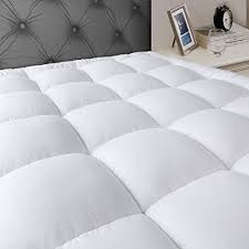Jearey Queen Mattress Pad Cover Stretches Up 8 21 Deep Pocket Cooling Overfilled Quilted Fitted Mattress Topper Pillowtop With Snow Down Alternative All4hi Mattress Pad Best Cooling Mattress Cooling Mattress Pad