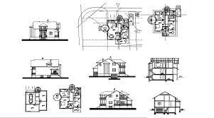 Bungalow Floor Plan And Section Elevation Drawing In Dwg File House Sketch Plan Bungalow Floor Plans Floor Plans
