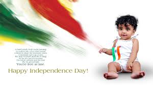 Gandhi led congress in a celebration on 26 january 1930 of india's independence day in lahore. Happy Independence Day Wallpaper With Small Baby