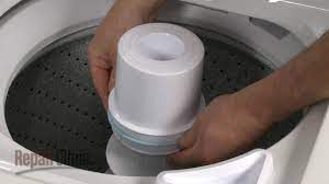 The fabric softener dispenser on your kenmore washing machine is located on top of the agitator. Whirlpool Kenmore Top Load Washer Rinse Dispenser 63594 Youtube