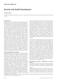 Lifting people out of poverty may require a more comprehensive approach to ensure that electricity is not only affordable, but is also reliable, useable, and available to the whole but in a world of limited resources, we need to be focused on the best ways to address poverty. Http Www E Mjm Org 2007 V62n4 Poverty Health Development Pdf