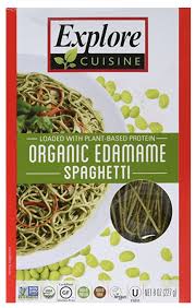 Do you love noodles but would like a low calorie option? Edamame Pasta Mushroom Edamame Spaghetti Recipe The Kitchen Girl