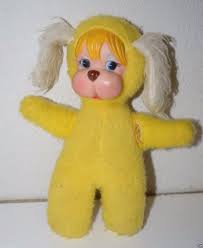 Wow Cute Old Vintage Plush Stuffed Animal Yellow Dog Rubber Face Rushton Rare Plush Stuffed Animals Vintage Plush Rubber Face