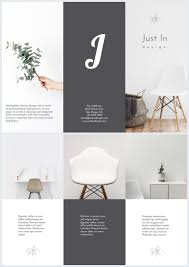 Minimalistic Interior Design Flyer Template Interior Design Template Layout Design Flyer Design