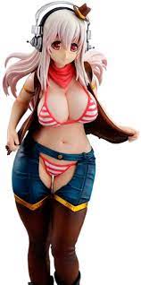 Amazon.com: LeMall Sonic Series Super Jeans Sonico Figure PVC Gift 1/6  Cowgirl : Toys & Games