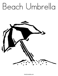 Simply scroll down the page or click here for a pdf version that you can save or print out. Beach Umbrella Coloring Page Twisty Noodle