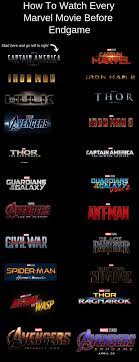 How To Watch Every Marvel Movie Before Endgame Marvel Movies In Order Marvel Movies Marvel Films
