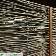 Haselnuss Flechtzaun Somme Naturlicher Sichtschutz Massiv Flechtzaun Sichtschutz Zaun