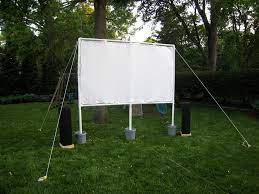 【setup only takes 5 mins】the projection screen can be set in about 5 minutes without an. Build Your Own Diy Pvc Outside Movie Theater Project Guides
