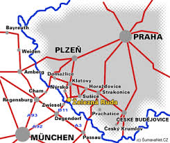 Zaslat odkaz na mapu příteli. Grundinformation Zelezna Ruda Eisenstein Und Umgebung
