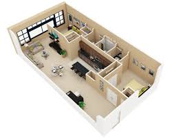 50 3d Floor Plans Lay Out Designs For 2 Bedroom House Or Apartment Simplicity And Abstraction