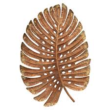 Three Hands Gold Metal Leaf Wall Decor Metal Leaves Wall Art Gold Leaf Large Metal Wall Art