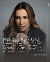 Ser pai não é só estar no registro, não é só pagar uma pensão. Ser pai é  estar presente, é cuidar, proteger e nutrir em todos os sentidos. A  ausência paterna causa
