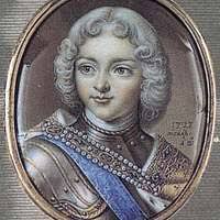 Peter II by A.G.Ovsov (1727, Russian museum)