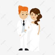 عروس العريس الزوج والزوجة متزوجة حديثا العروسين العروس الكرتون
