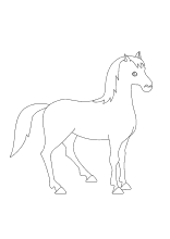 Ausmalbilder Pferde Und Ponys Stute Fohlen Und Esel