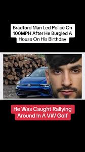 Bradford in Golf Police Chase