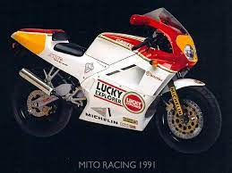 56 x 50.6 mm compression ratio: Cagiva Mito 125sp Sport Production Lucky Explorer 1991 Motorcyclespecifications Com