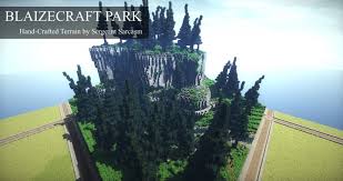 When i play with my son we often build up a place in creative (a few houses and buildings) before switching to survival. Blaizecraft Park A Blaizecraft Build Hand Built Terrain Download Minecraft Map