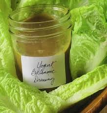 Low Calorie Balsamic And Yogurt Salad Dressing Recipe Salad With Balsamic Dressing Creamy Balsamic Dressing Food Recipes