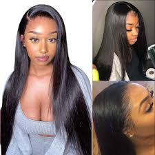 3 bundles of 18″ brazilian hair and 18″ lace frontal use code youtube for 20$ off your purchase. Amazon Com 360 Lace Frontal Wig Pre Plucked Hairline Bleached Knots Brazilian Human Hair Lace Wigs Glueless 150 Density Straight Lace Front Wig With Baby Hair For Black Women 12 Inch Beauty