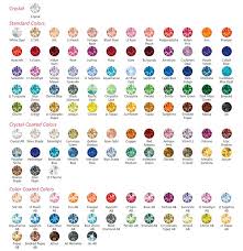 swarovski color chart jewelry swarovski swarovski