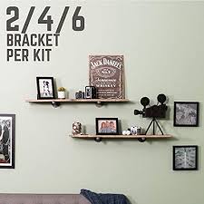 This bookcase design requires precut lumber and plumbing pipe fittings, all of which can be found at your hardware store, and can be. Pipe Decor Industrial Pipe Shelf Brackets 4 Pack Authentic Pipe Plumbing Fittings And Pieces Wall Mounted Double Flange Floating Shelves Rustic Bracket Set For Vintage Shelving Decor 12 Inch Pricepulse