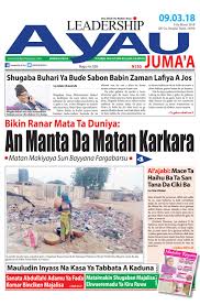 Subhanallahi.iskancin.matan hausawa a lagos kalli yadda.suke.lalata zalla. Leadership A Yau 9 Ga Maris 2018 By Leadership Newspapers Nigeria Issuu