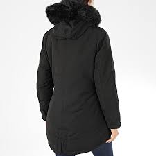 Shop online or in store for parkas & more. Maison Courch Parka Chauffante Femme Capuche Fourrure Gentiane Noir Laboutiqueofficielle Com