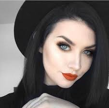 Red Lips Welcome To My Blue Eyes Makeup Inspiration Board Here You Will Find Makeup Ideas For Sen Black Hair Pale Skin Black Hair Makeup Dark Hair Pale Skin
