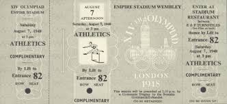 Tickets Olympic Games 1948 London