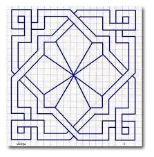 Nice Square Template I Could Add More Detail To The Centre Part Graph Paper Drawings Graph Paper Art Geometric Drawing