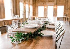 Wood Table Risers Family Style Table Dinner Table Set Up Wood Dinner Table
