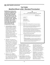 Letter formats block modified block lexico. Modified Block Letter Standard Punctuation