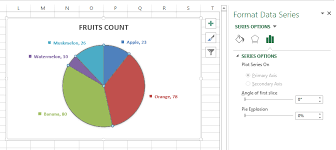 microsoft excel 2013 how to increase gap between slices in