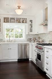 (via 1900 farmhouse) tray ceilings offer so many wonderful opportunities for styling. Beadboard Kitchen Ceiling Transitional Kitchen Elisabeth Weinstock Design