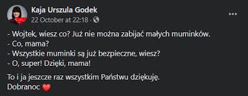 Jakub szymczuk /foto gość kaja godek z synem wojtkiem. Anna On Twitter Even The Moomins Hate Kaja Godek I M Living For It Strajkkobiet