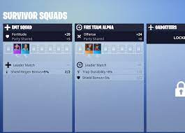 The first squads that can be unlocked are the emt and fire team alpha teams. Survivor Squads Fortnite Wiki Fandom