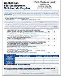 Employee Application Short Bilingual Job Application Form Printable Job Applications Job Application