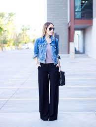 How To Wear Wide Leg Pants In Winter Like A Fashion Blogger Stylecaster Wide Leg Pants Outfit Wide Pants Outfit Linen Pants Outfit