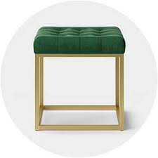 Tov furniture kaylee jumbo velvet ottoman in green. Ottomans Stools Benches Target