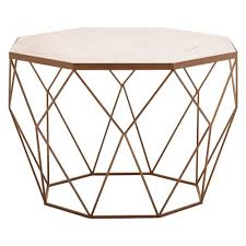 Shop our octagonal glass coffee table selection from top sellers and makers around the world. Gianna Octagon White Marble Coffee Table Marble Iron White Clanbay