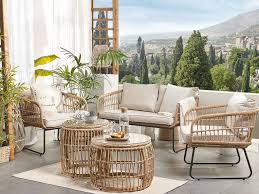 What are the rewards of a wonderful backyard garden? 4 Seater Rattan Garden Sofa Set Beige Ravello Beliani De