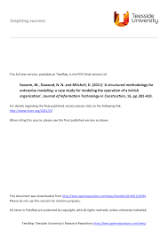 Employee contracts contain details like hours of work, the rate of pay, the employee's responsibilities, etc. Pdf A Structured Methodology For Enterprise Modeling A Case Study For Modeling The Operation Of A British Organization